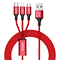 کابل تبدیل USB به microUSB / USB-C / لایتنینگ باسئوس مدل CAMLT-SU09 طول 1.2 متر